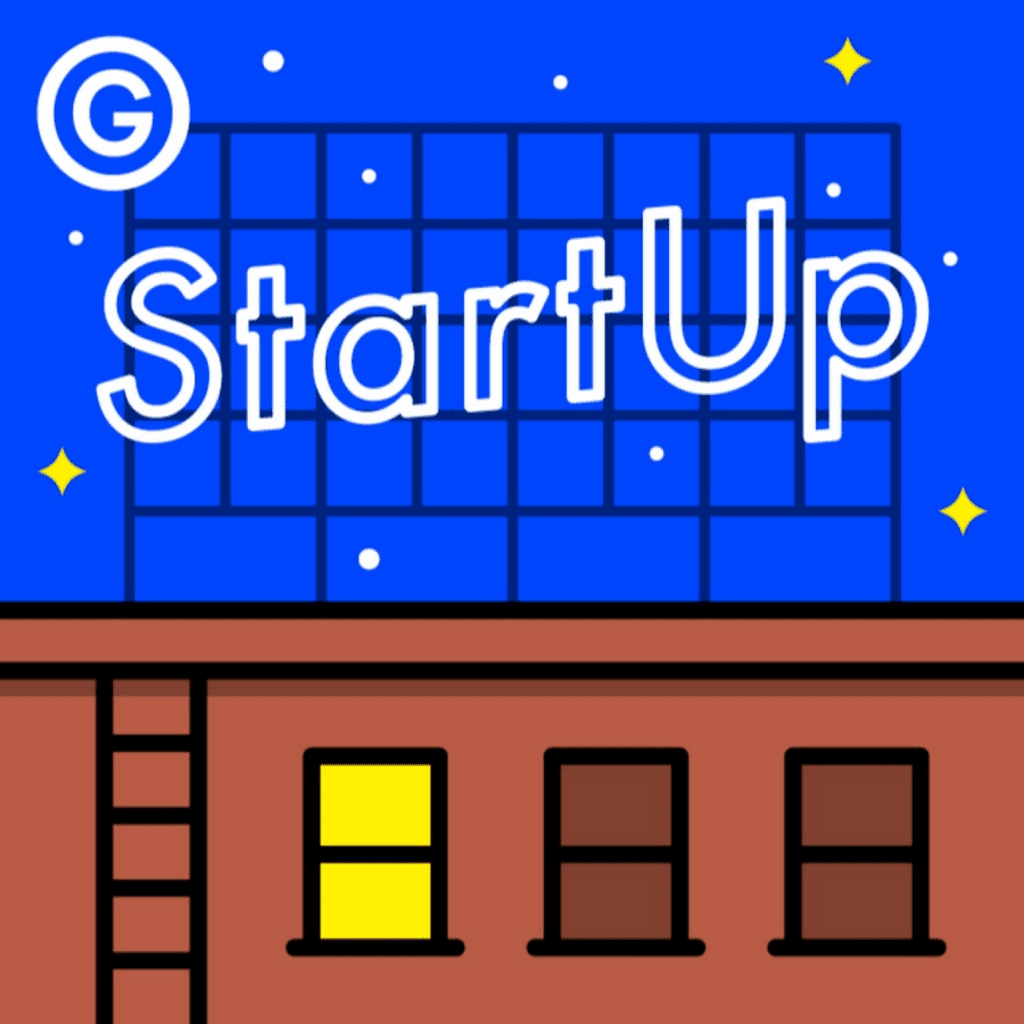 StartUp Podcast Header with an building and a night sky