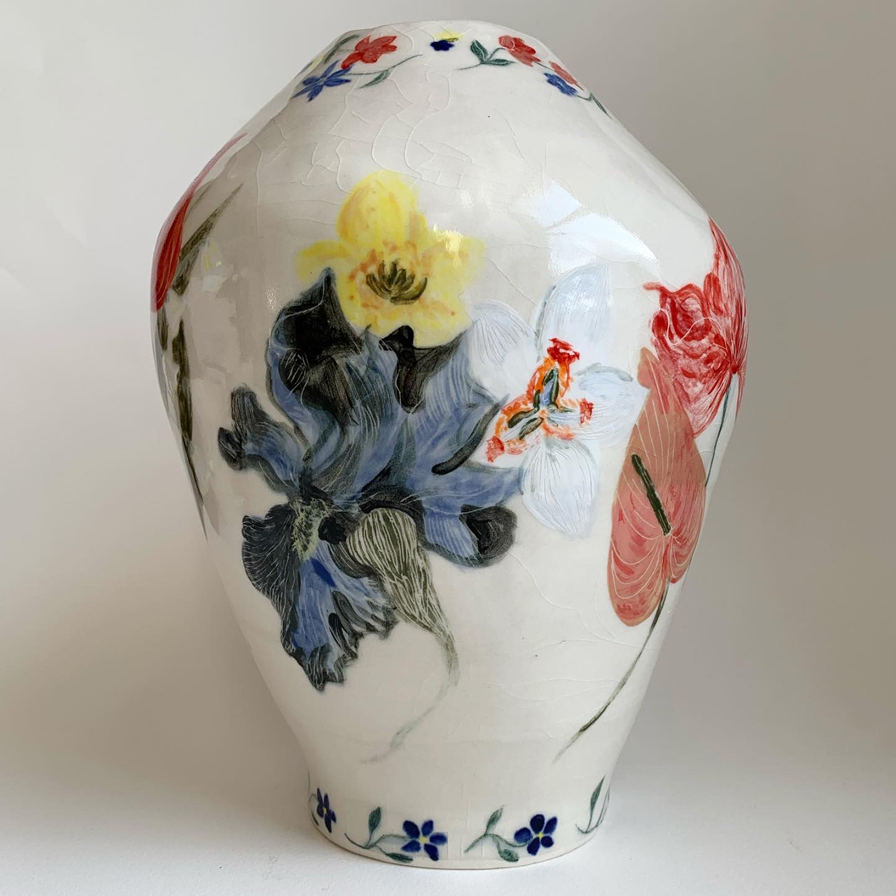 Laura Chautin Ceramics Floral Vessel Vase