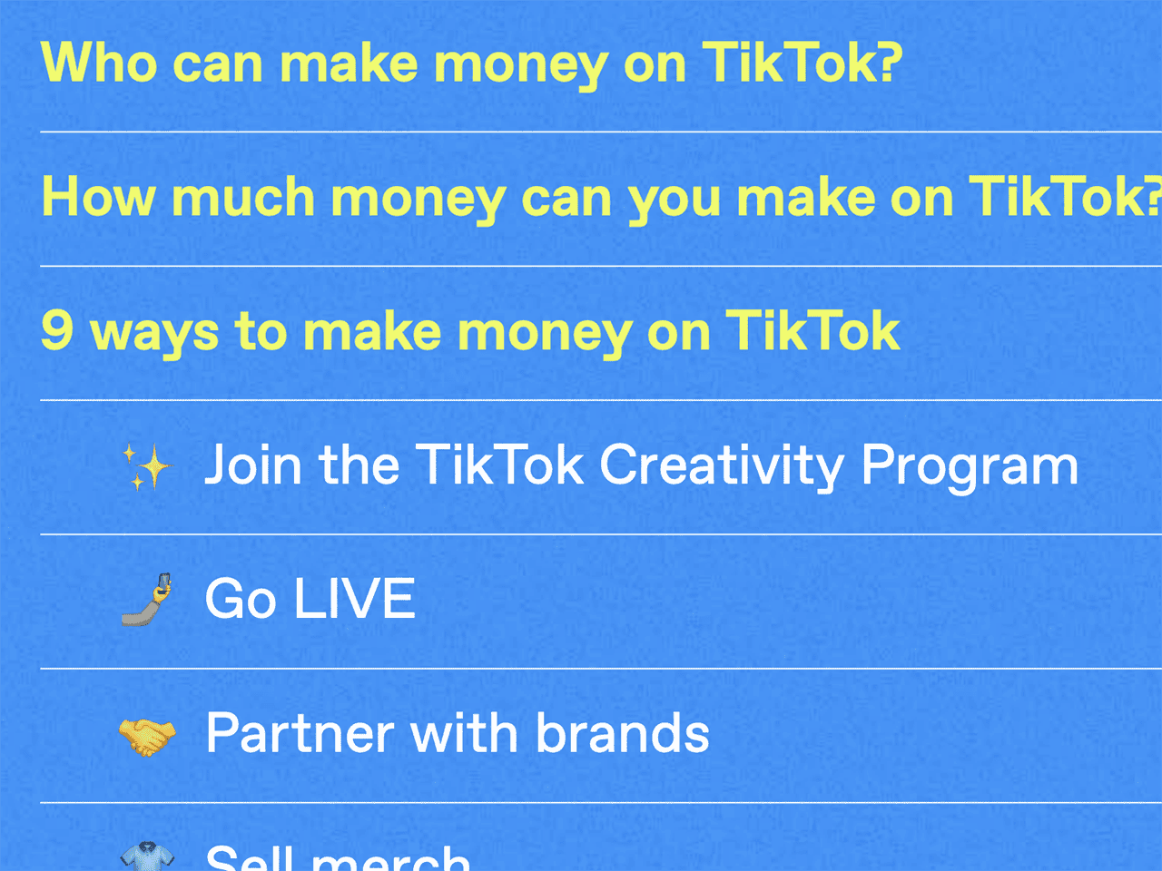 how to make money on tiktok