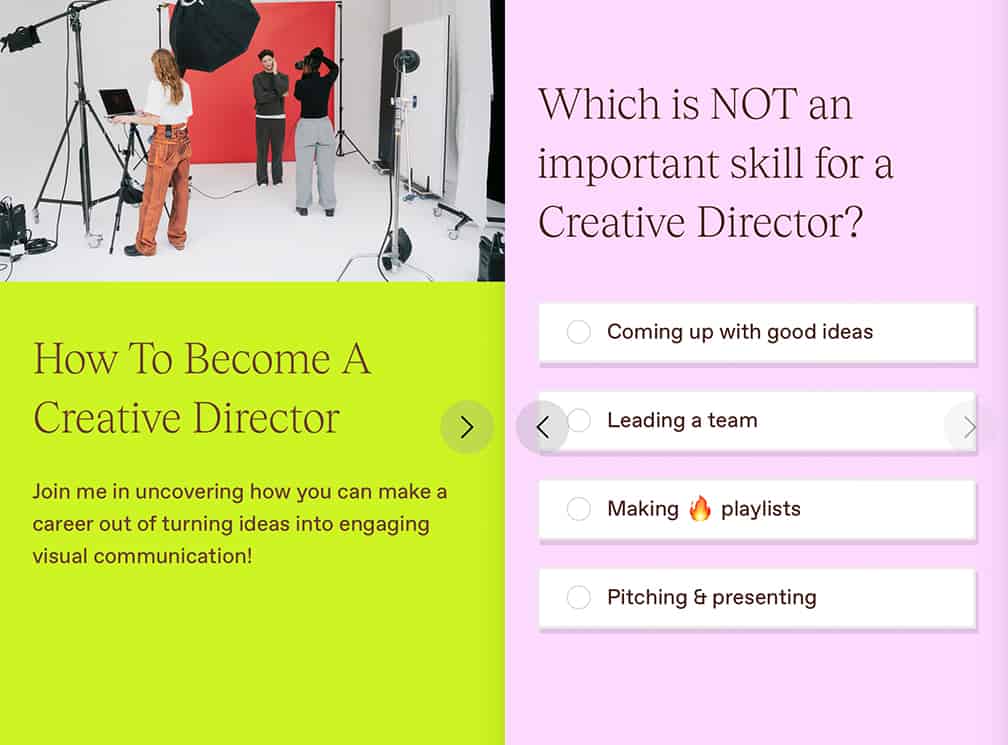 the leap by thinkific digital products examples ai powered mini course How To Become a Creative Director katarina Kate Terentieva 