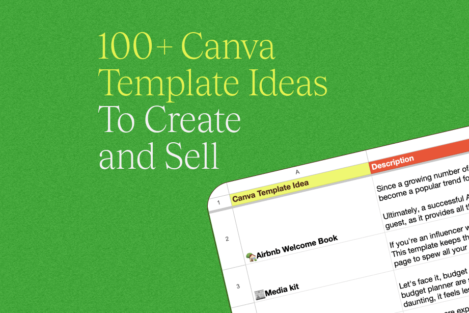 canva template ideas to create and sell digital products