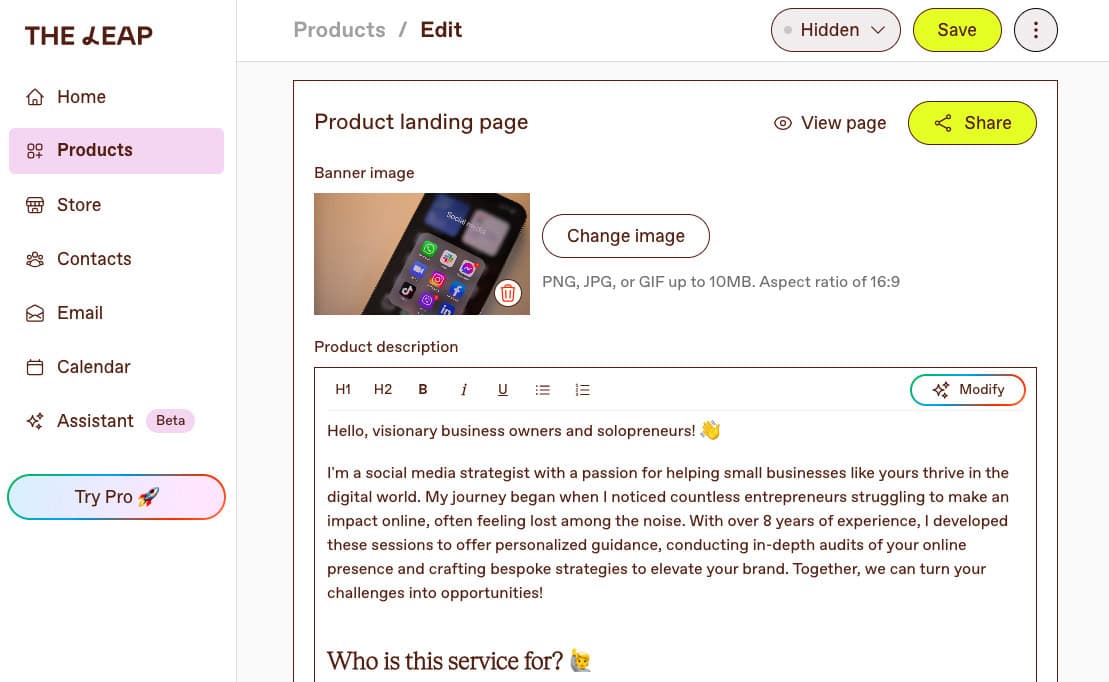 the leap book my time calendar booking coaching session consultation call