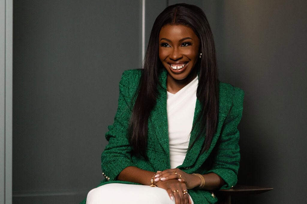 Portrait of content creator and influencer marketing consultant Tosin Olaniyi.